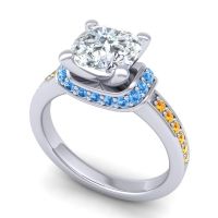 Halo Cushion Aksika Ring