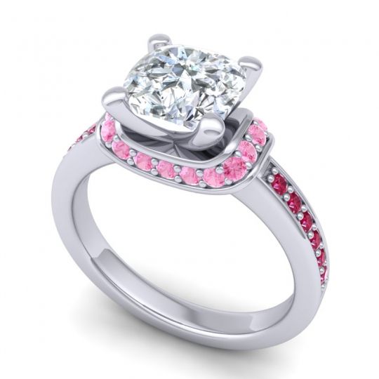 Halo Cushion Aksika Ring