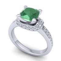 Halo Cushion Aksika Ring