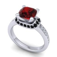 Halo Cushion Aksika Ring