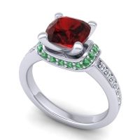 Halo Cushion Aksika Ring