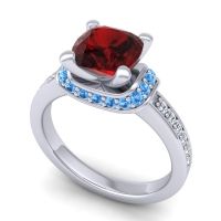 Halo Cushion Aksika Ring