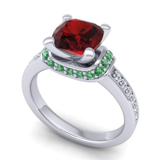 Halo Cushion Aksika Ring