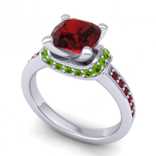 Halo Cushion Aksika Ring