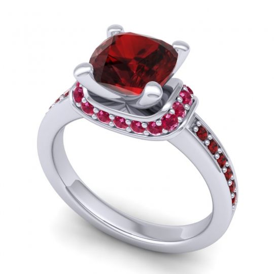 Halo Cushion Aksika Ring