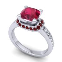 Halo Cushion Aksika Ring