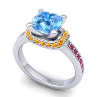 Halo Cushion Aksika Ring