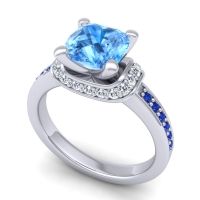 Halo Cushion Aksika Ring