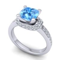 Halo Cushion Aksika Ring