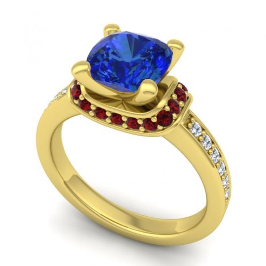 Halo Cushion Aksika Ring