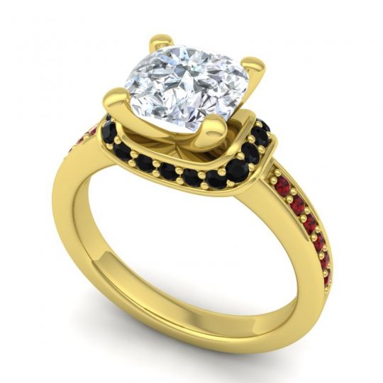 Halo Cushion Aksika Ring