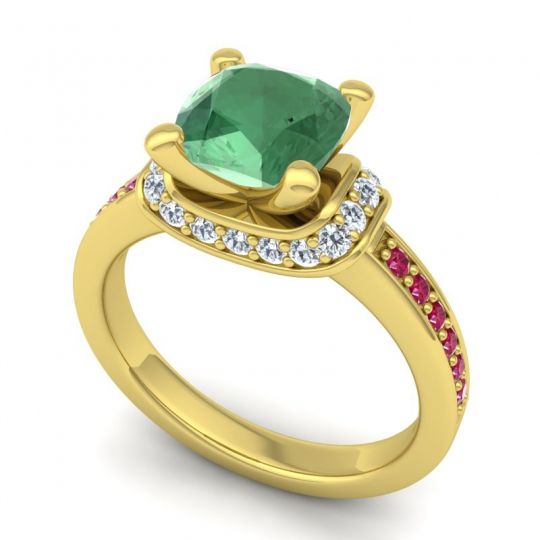 Halo Cushion Aksika Ring