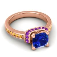 Halo Cushion Aksika Ring