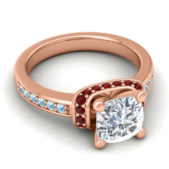 Halo Cushion Aksika Ring