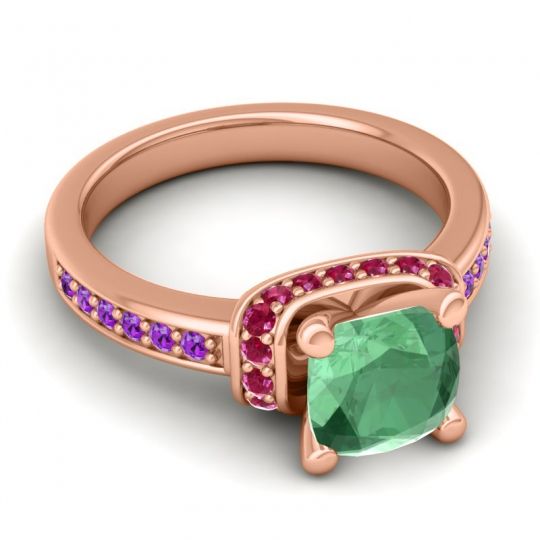 Halo Cushion Aksika Ring