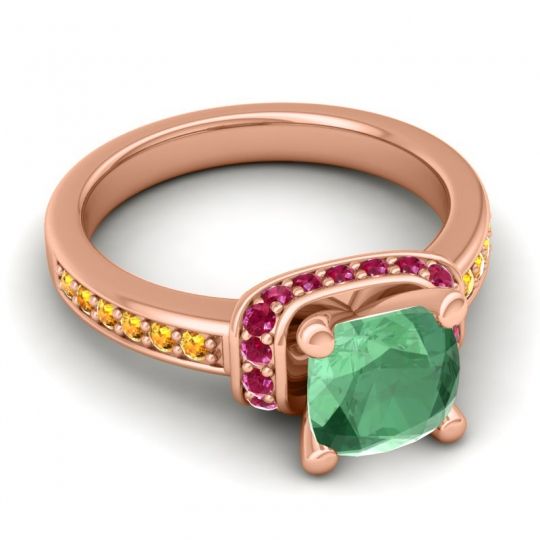 Halo Cushion Aksika Ring