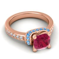 Halo Cushion Aksika Ring