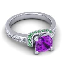 Halo Cushion Aksika Ring