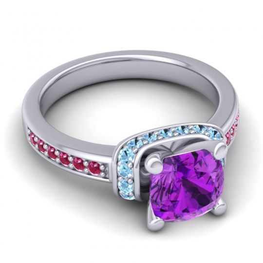 Halo Cushion Aksika Ring