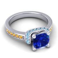 Halo Cushion Aksika Ring