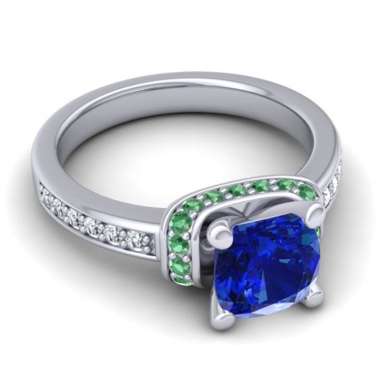 Halo Cushion Aksika Ring