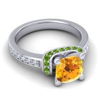 Halo Cushion Aksika Ring