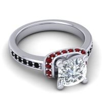 Halo Cushion Aksika Ring