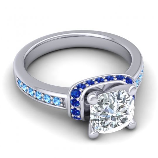 Halo Cushion Aksika Ring