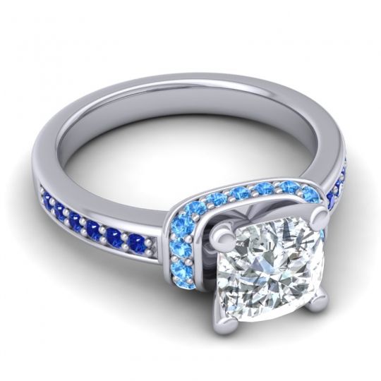 Halo Cushion Aksika Ring