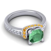 Halo Cushion Aksika Ring