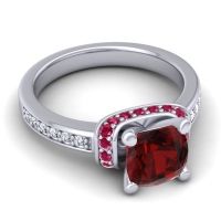 Halo Cushion Aksika Ring