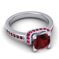 Halo Cushion Aksika Ring