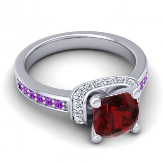 Halo Cushion Aksika Ring