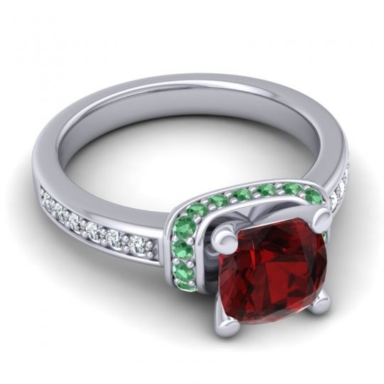 Halo Cushion Aksika Ring