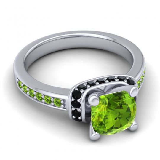 Halo Cushion Aksika Ring