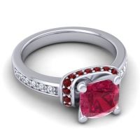 Halo Cushion Aksika Ring