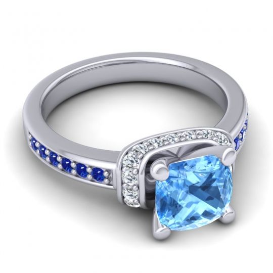 Halo Cushion Aksika Ring