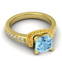 Halo Cushion Aksika Ring