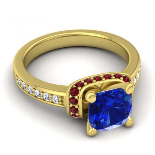 Halo Cushion Aksika Ring