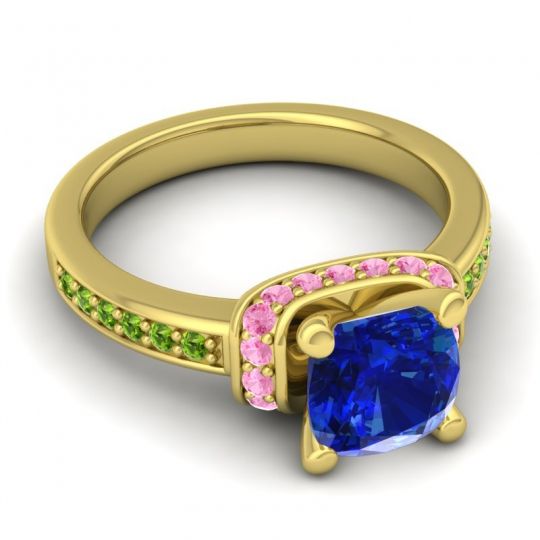 Halo Cushion Aksika Ring