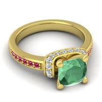 Halo Cushion Aksika Ring