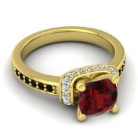 Halo Cushion Aksika Ring