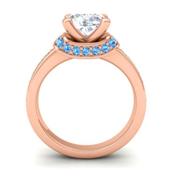 Halo Cushion Aksika Ring