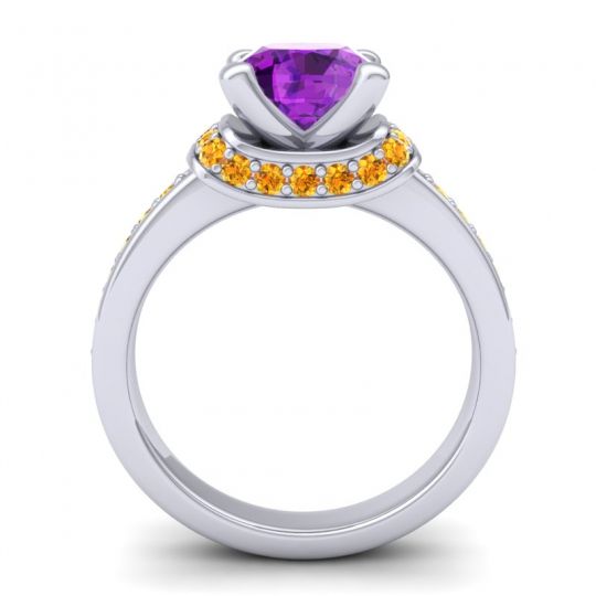 Halo Cushion Aksika Ring