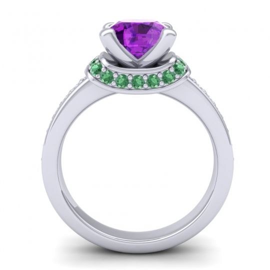 Halo Cushion Aksika Ring