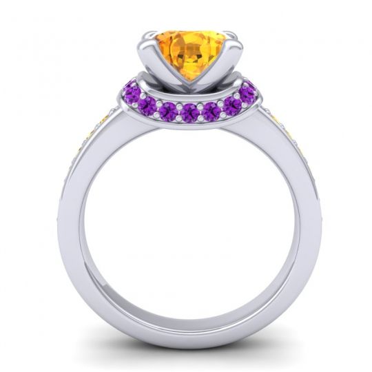 Halo Cushion Aksika Ring