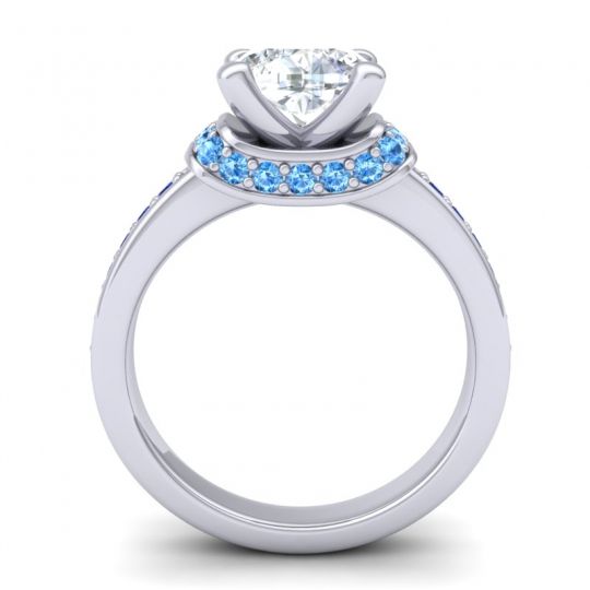 Halo Cushion Aksika Ring