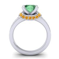 Halo Cushion Aksika Ring