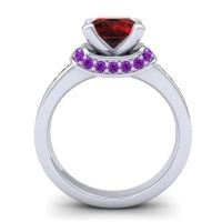 Halo Cushion Aksika Ring