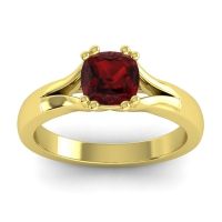 Cathedral Cushion Solitaire Niza Ring